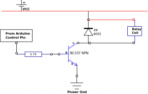 Audio Switch Schematic (Fig.1) Fig 1: Relay Driver Circuit