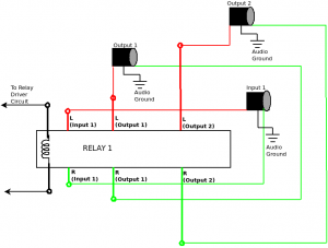 Audio Switch Schematic (Fig.2) Fig2: Relay Pin Connections